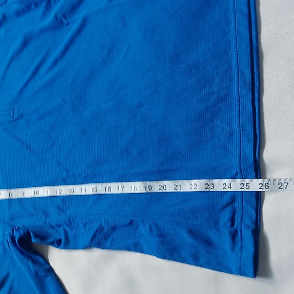 Nike Running Shirt Womens Blue Dri-Fit 1/2 Zip Mock Neck Long Sleeve Size L - Picture 6 of 10